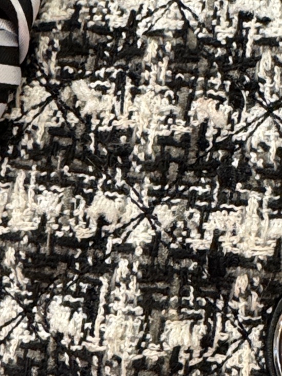 Kate Spade Natalia Black & White Tweed Convertible Chain Shoulder Crossbody Bag - Picture 10 of 17